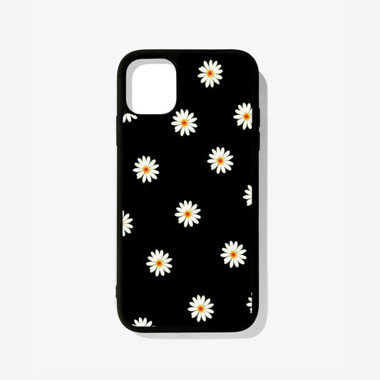 Black Daisy Phone Case