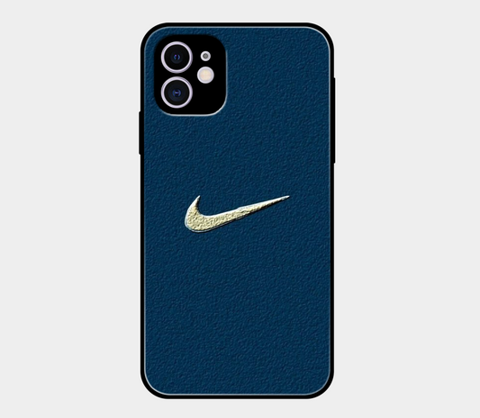 Nike Logo on Blue