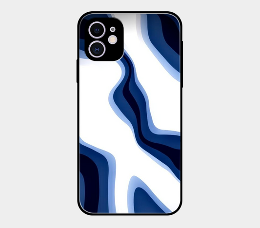 Blue Wavy Abstract