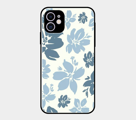 Light Blue flowers Pastel