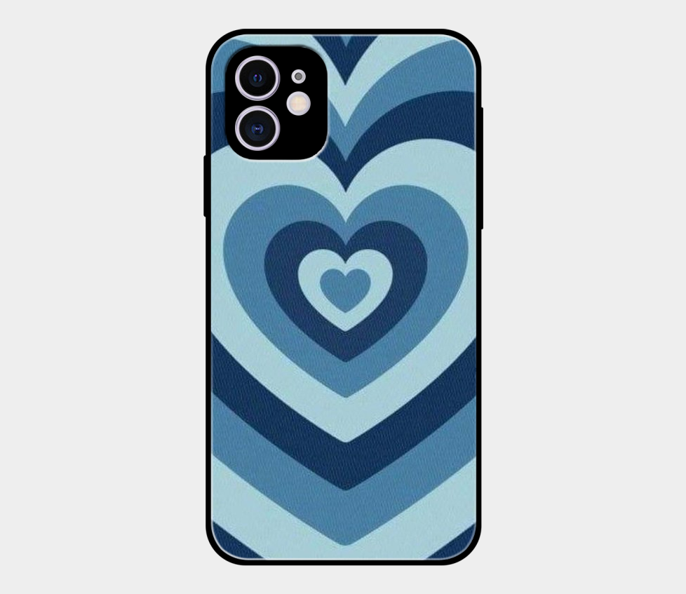Artistic Blue Hearts