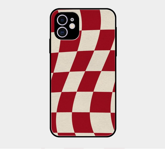 Red check pattern