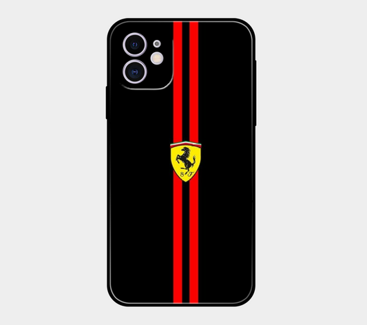 Porsche Red on Black