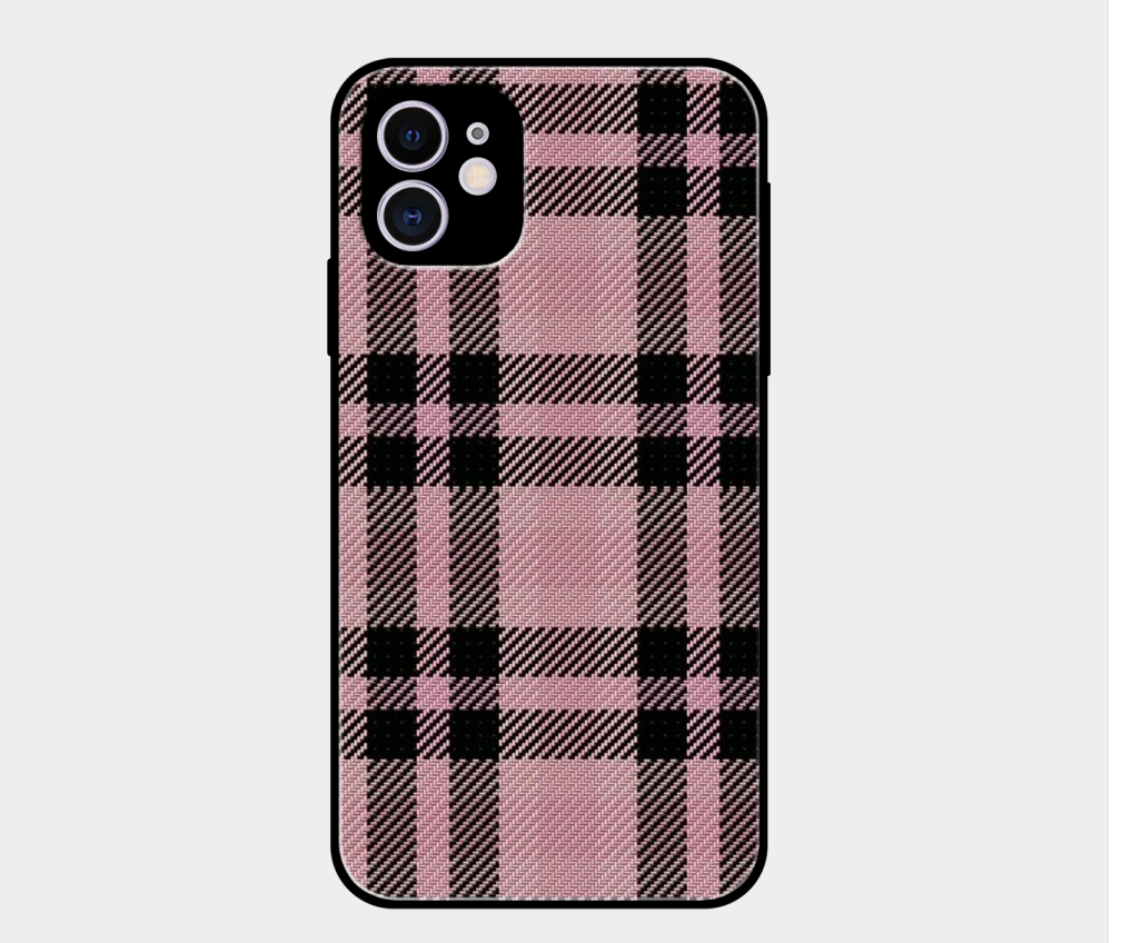 Pink And Black Big Check