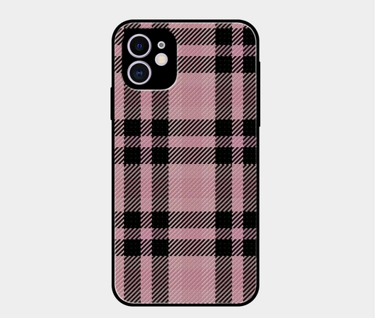 Pink And Black Big Check