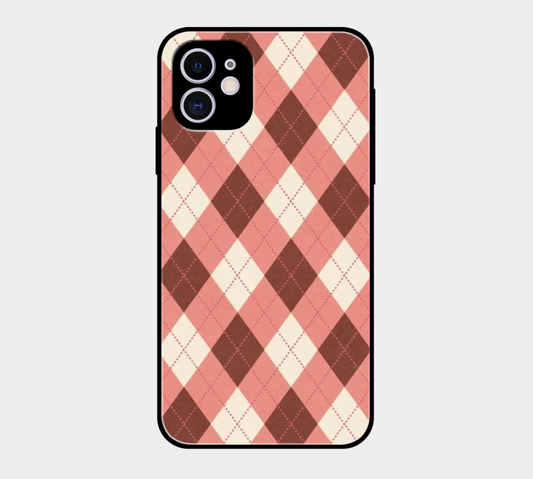 Orange Brown Check