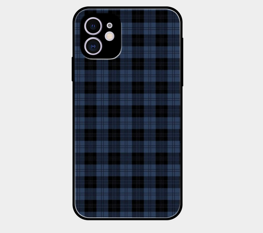Blue Over Black Check