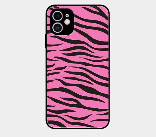 Pink and Black Zebra Pattern